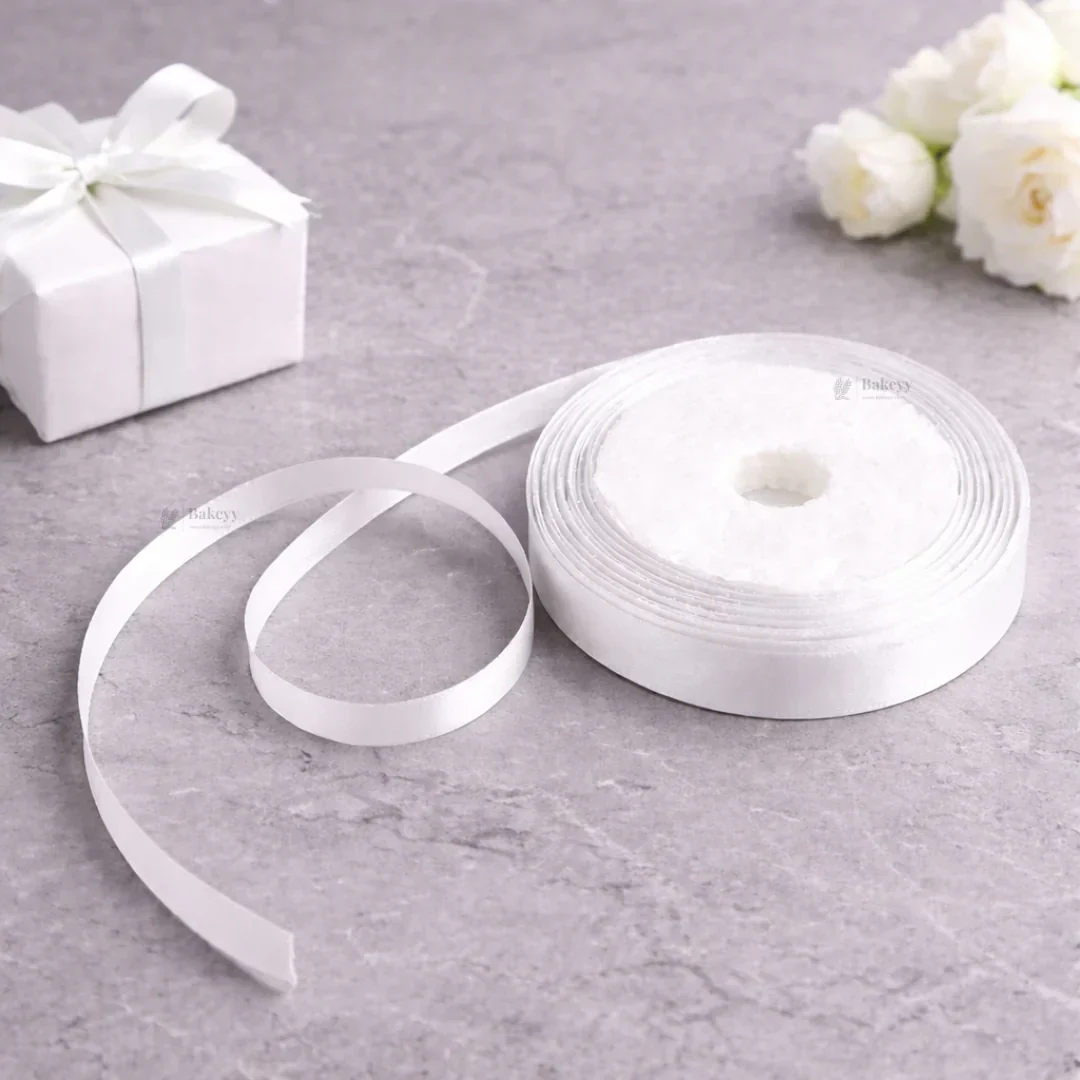 1/4 Inch Satin Ribbon Roll | Premium Decorative Gift Wrapping Ribbon for Packaging | 6.5 Meter Length Per Roll | Pack of 19 - Image 7