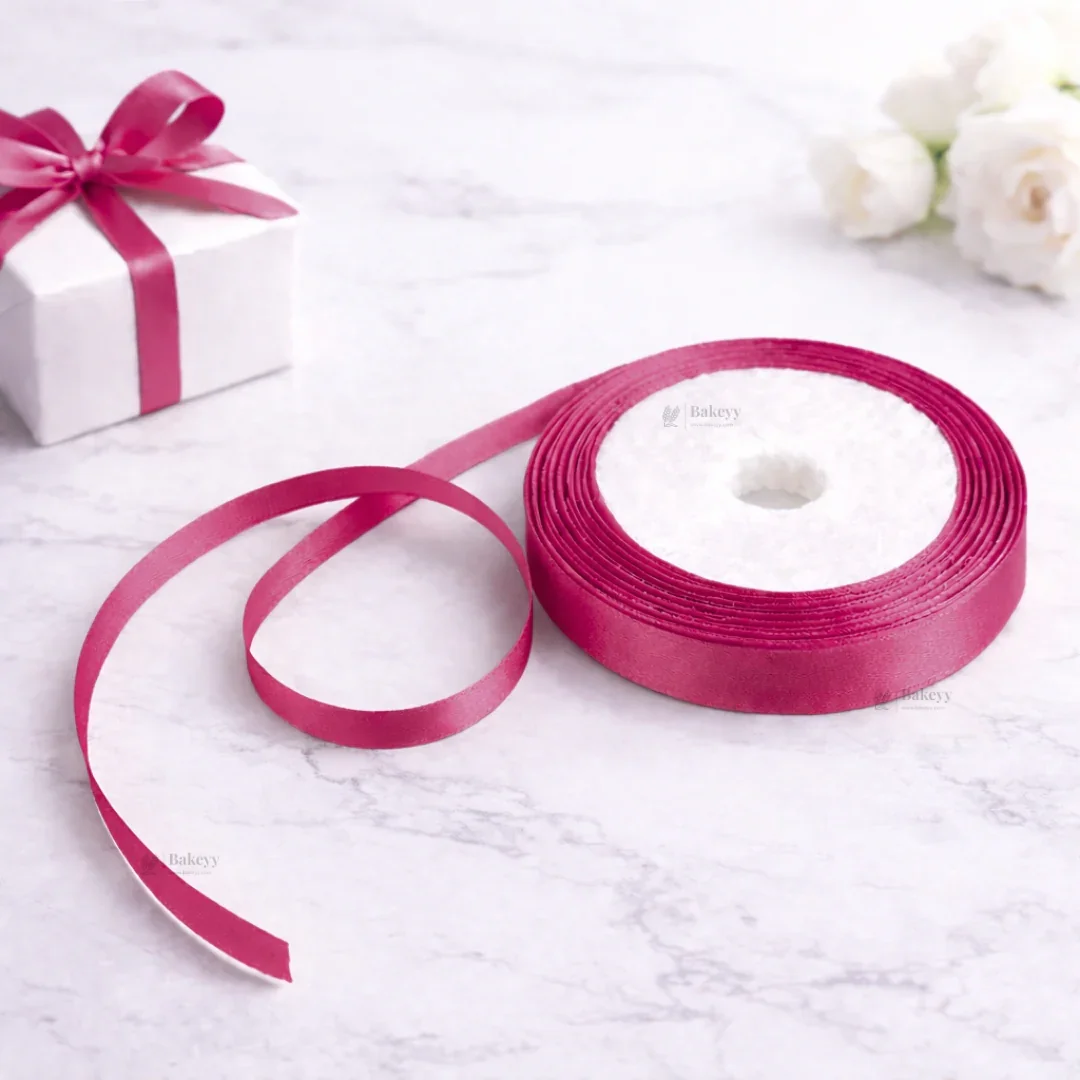 1/4 Inch Satin Ribbon Roll | Premium Decorative Gift Wrapping Ribbon for Packaging | 6.5 Meter Length Per Roll | Pack of 19 - Image 12