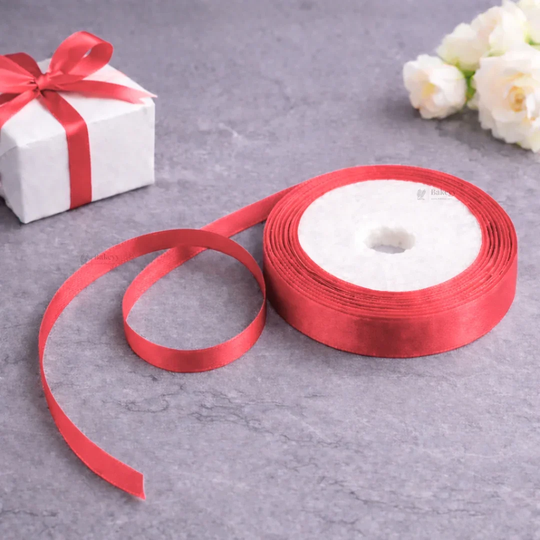 1/2 Inch Satin Ribbon Roll | Premium Decorative Gift Wrapping Ribbon for Packaging, Hampers & Crafts | 7.5 Meter Length Per Roll | Pack of 10 - Image 20