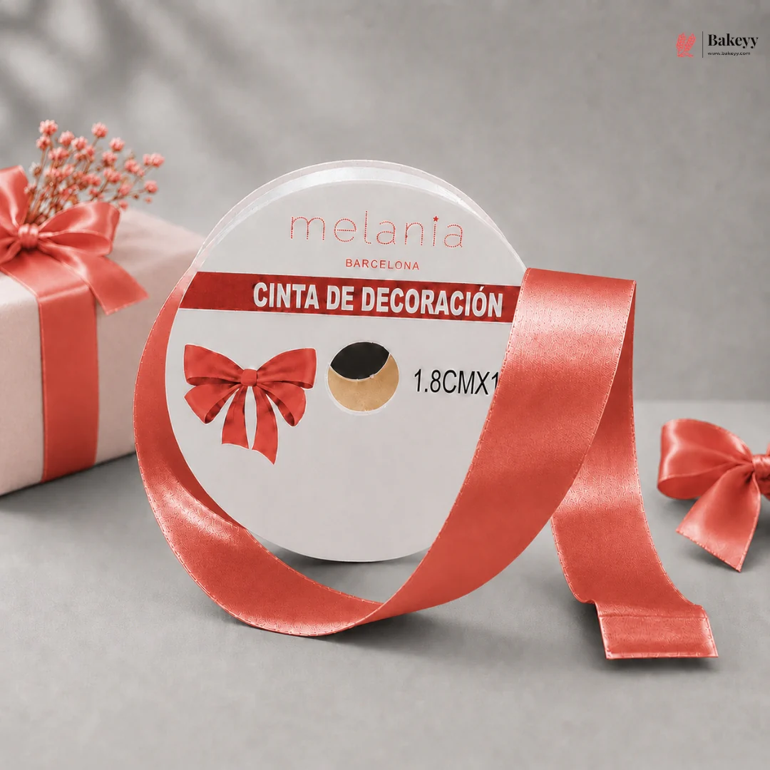 1.8 cm x 10 M Satin Finish Curling Ribbon Roll | Decoration Ribbon Roll | Pack of 12 - Image 6