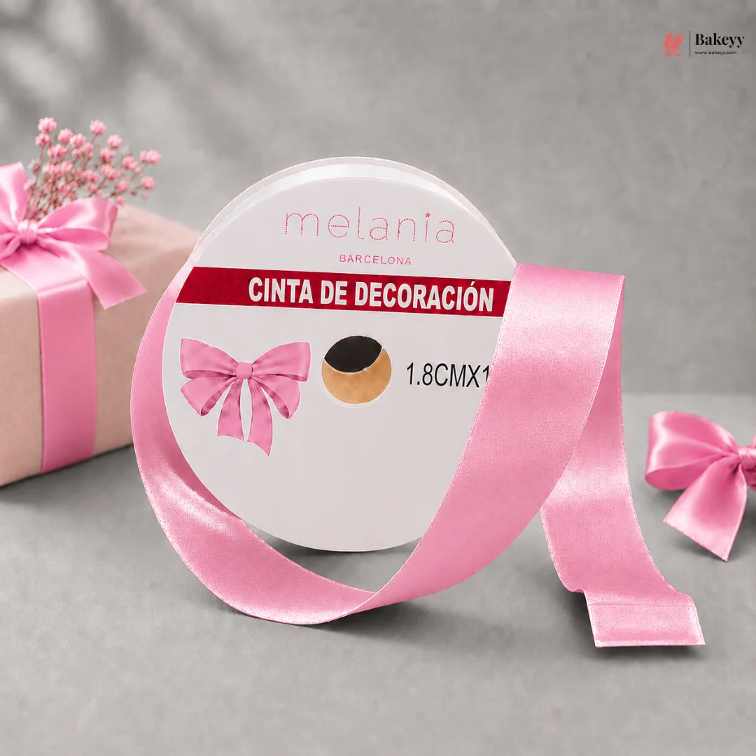 1.8 cm x 10 M Satin Finish Curling Ribbon Roll | Decoration Ribbon Roll | Pack of 12 - Image 7