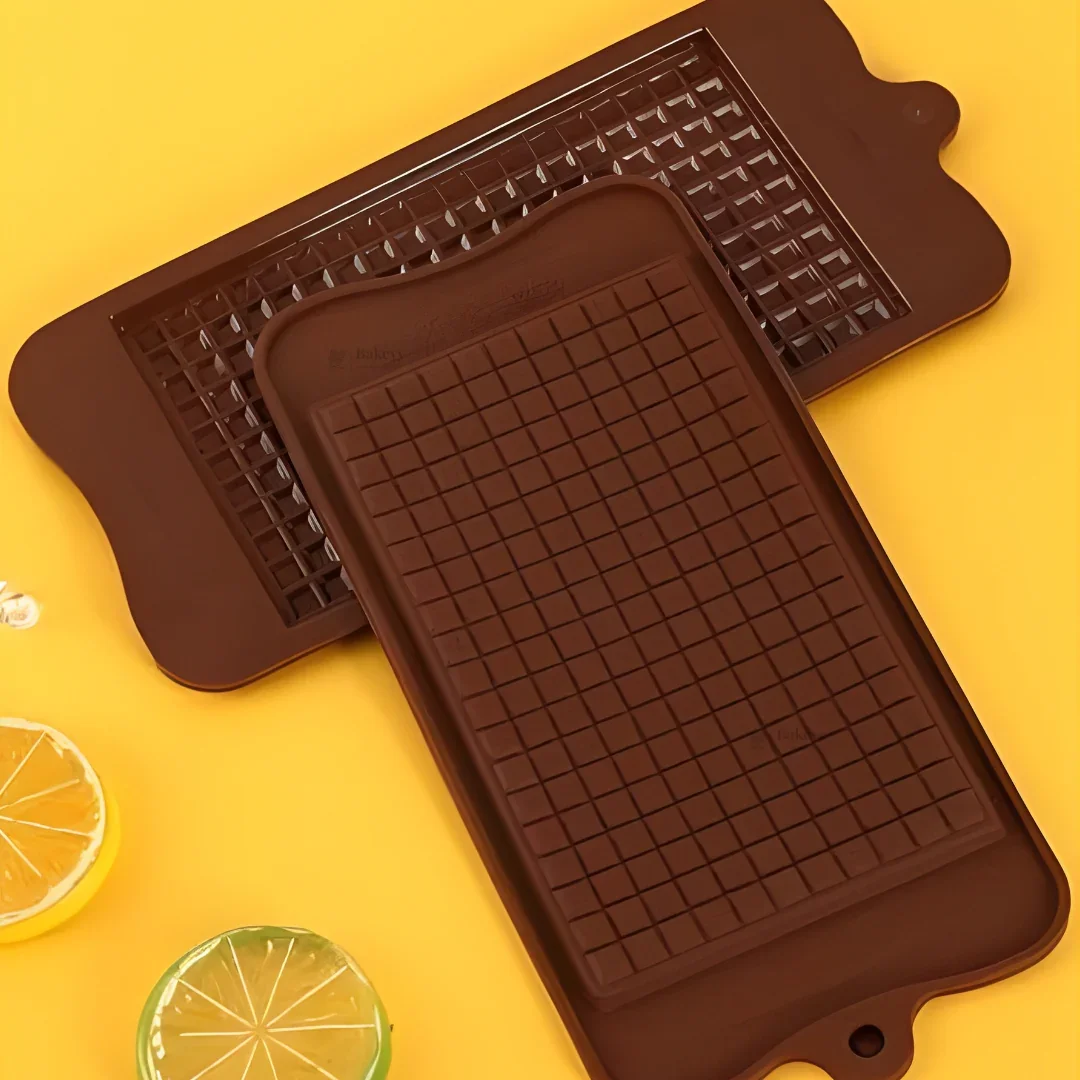 1 Cavity | Micro Square Grid Chocolate Bar Silicone Mould | Pack of 1