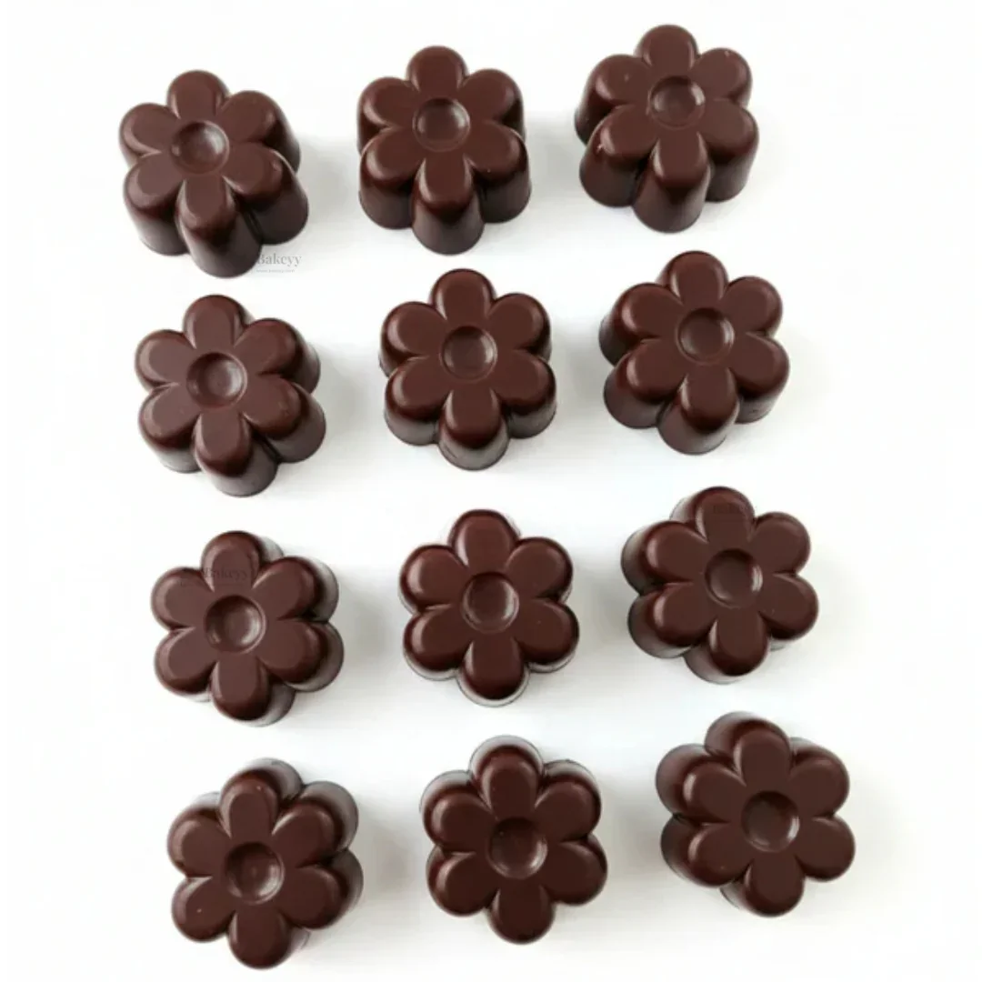 15 Cavity | Daisy Flower Design Silicone Chocolate Mould | Pack of 1 - Image 3