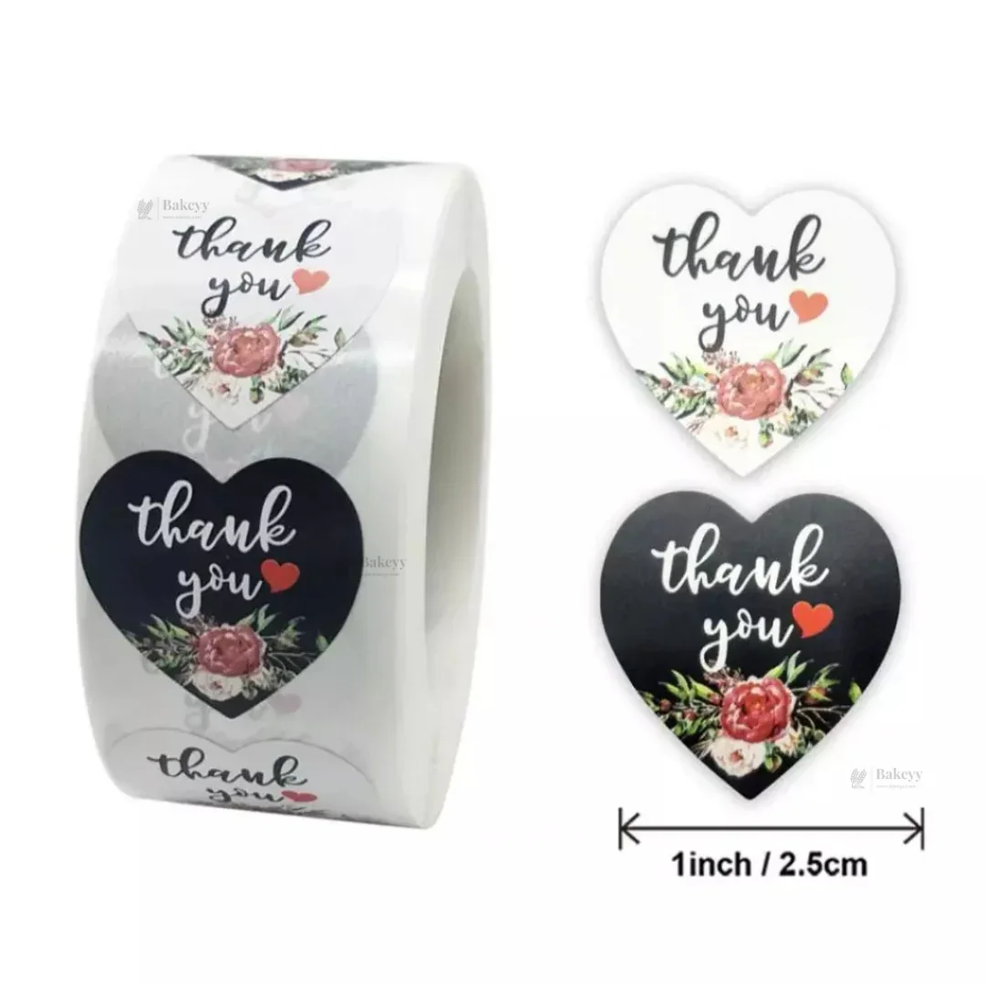 1 Inch Thank You Sticker Roll | 500 Stickers | Pack of 1 - Image 6