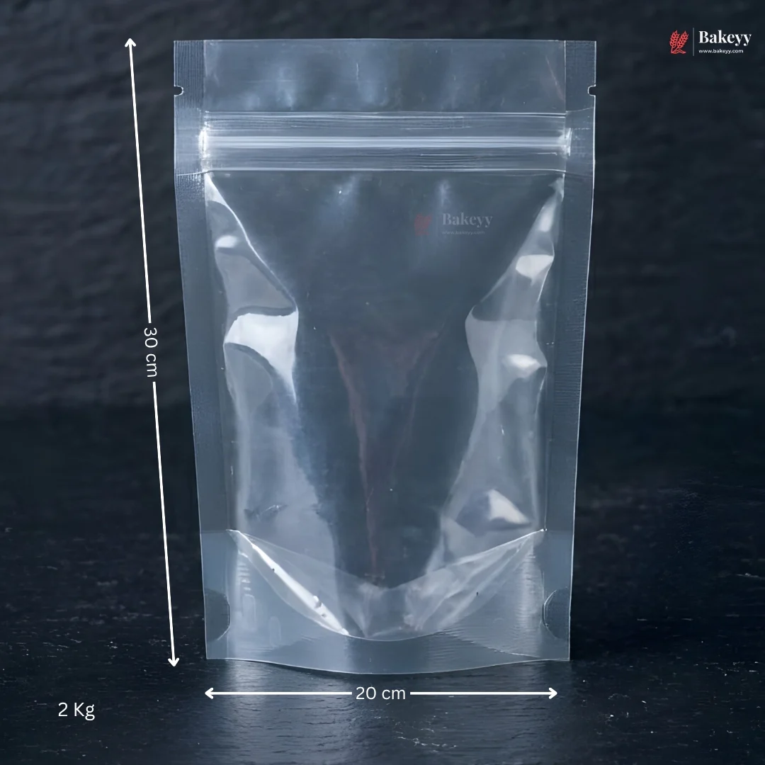 100 GSM Clear Stand-up Ziplock Pouch | Zip Lock Standing Pouch | Pack of 100 - Image 12