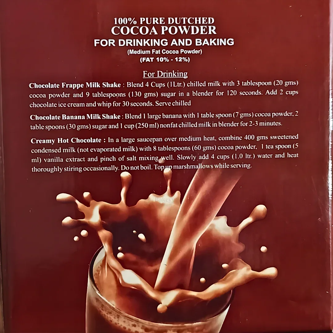 100 % Pure Dutched COCOA POWDER By JINDAL | Drinking and Baking Purpose | 950 Net Weight - Image 6