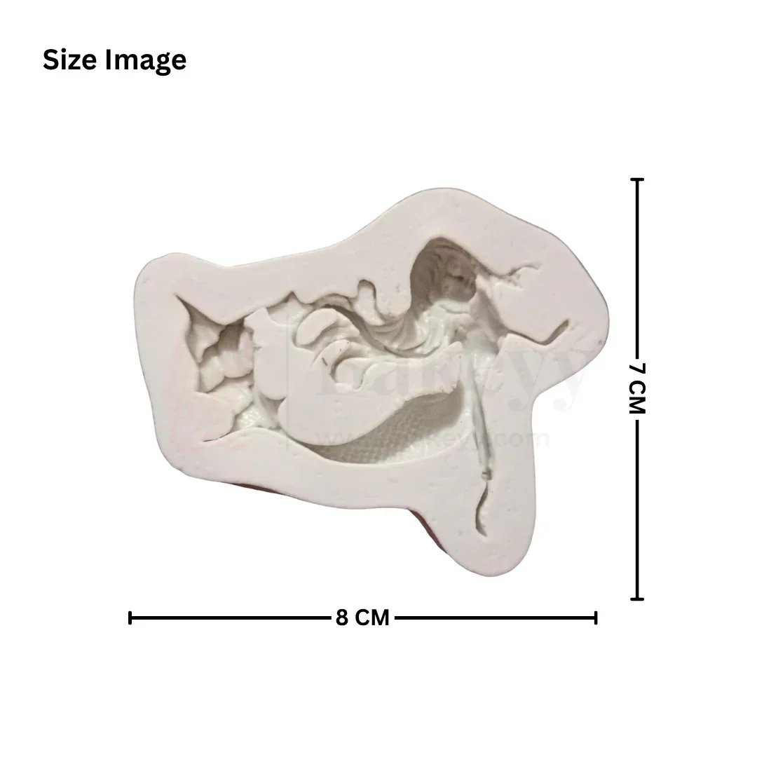 1094 | Mermaid Shape Silicone Mould - 1 Piece - Image 2