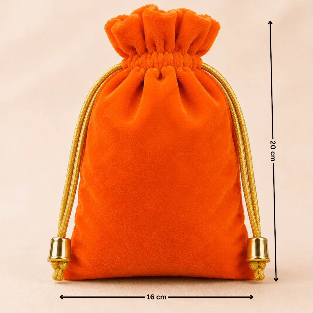 Soft Velvet Potli Bags | Velvet Drawstring Potli Bag | Luxurious Gift & Storage Pouch | Pack of 10 - Image 10