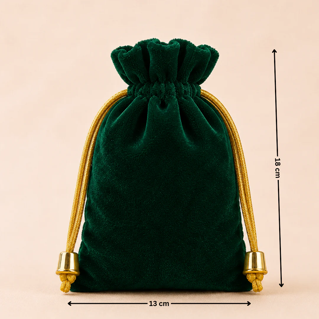 Soft Velvet Potli Bags | Velvet Drawstring Potli Bag | Luxurious Gift & Storage Pouch | Pack of 10 - Image 12