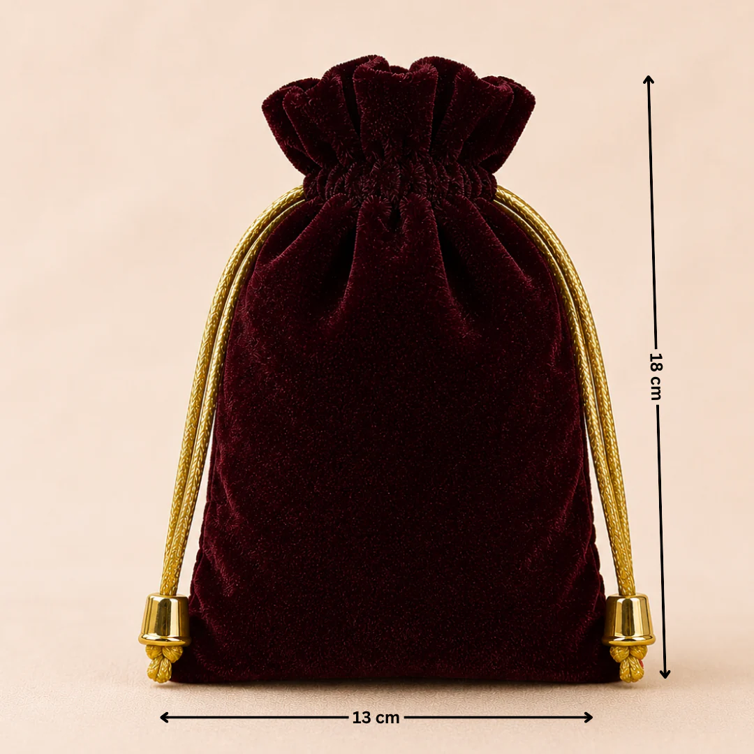 Soft Velvet Potli Bags | Velvet Drawstring Potli Bag | Luxurious Gift & Storage Pouch | Pack of 10 - Image 15