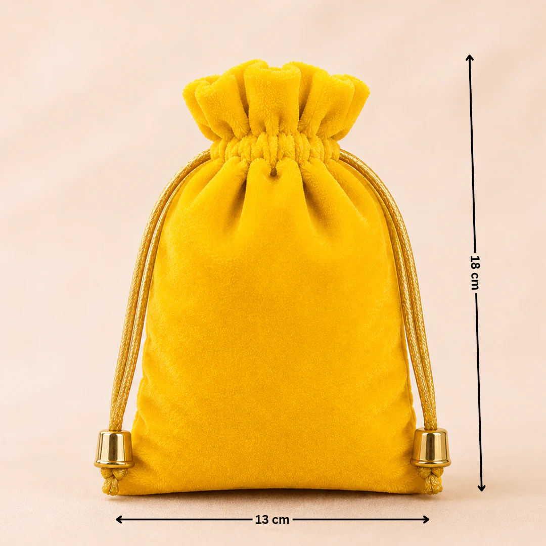 Soft Velvet Potli Bags | Velvet Drawstring Potli Bag | Luxurious Gift & Storage Pouch | Pack of 10 - Image 18