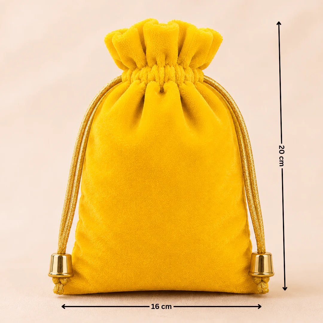 Soft Velvet Potli Bags | Velvet Drawstring Potli Bag | Luxurious Gift & Storage Pouch | Pack of 10 - Image 19