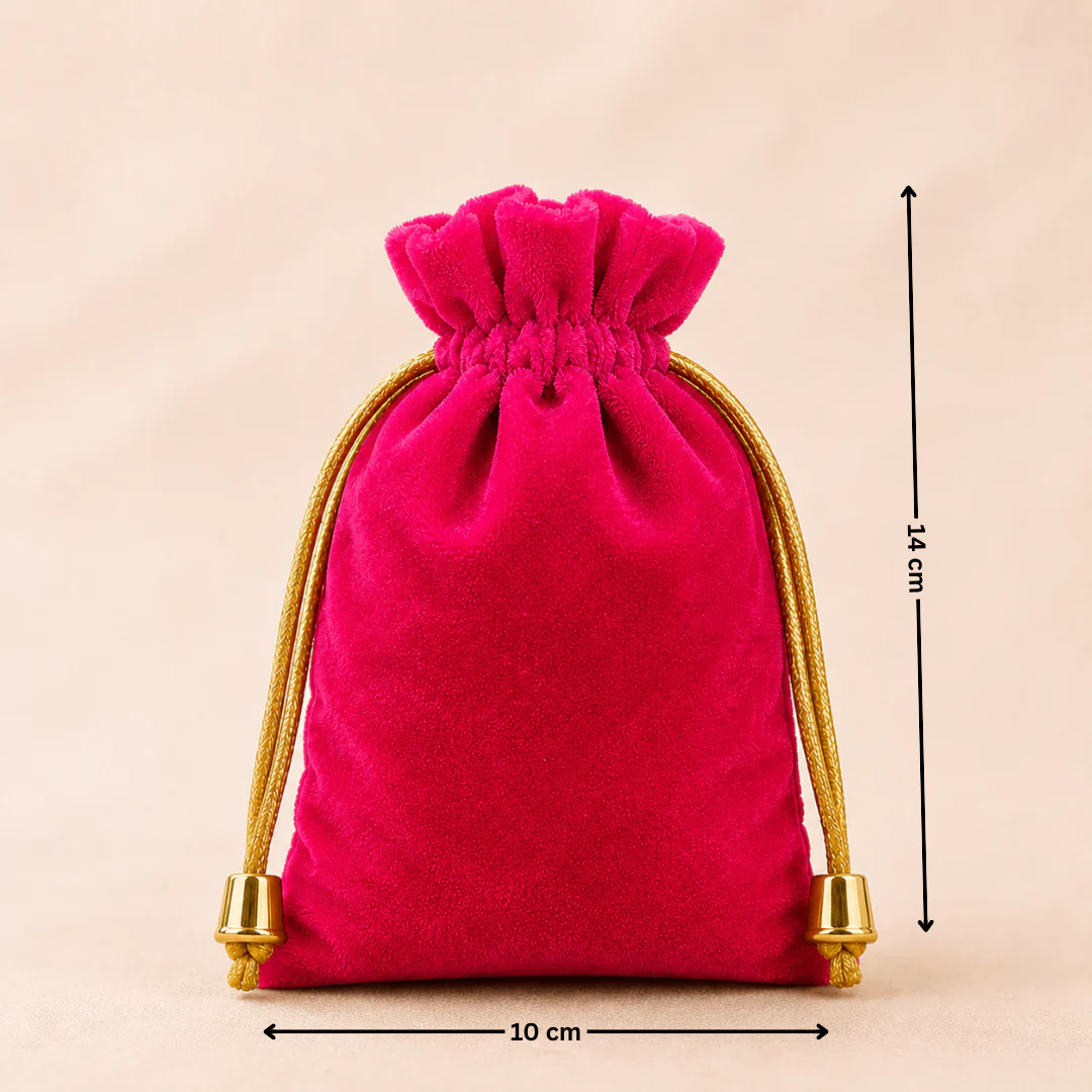 Soft Velvet Potli Bags | Velvet Drawstring Potli Bag | Luxurious Gift & Storage Pouch | Pack of 10 - Image 20