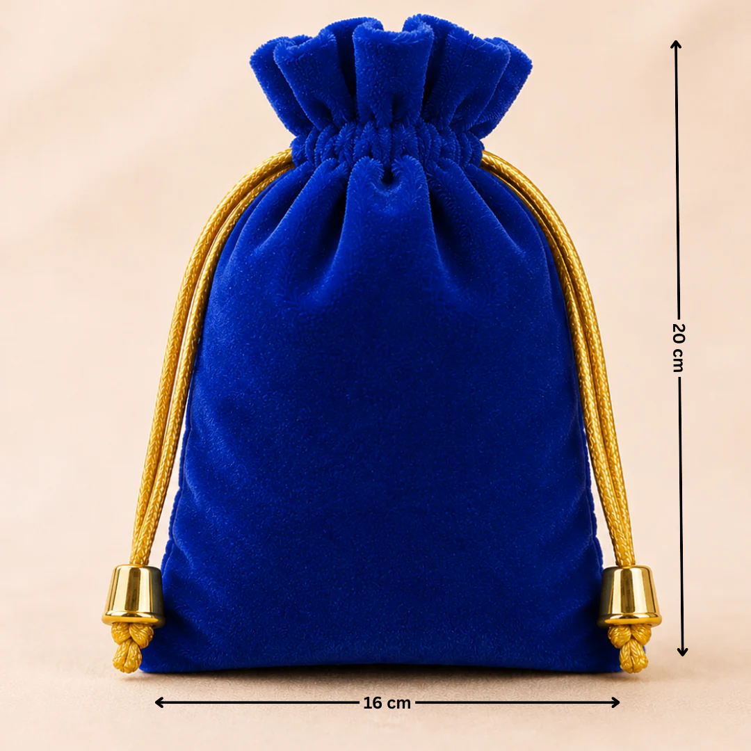 Soft Velvet Potli Bags | Velvet Drawstring Potli Bag | Luxurious Gift & Storage Pouch | Pack of 10 - Image 4