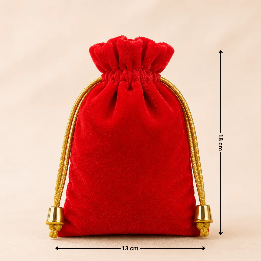 Soft Velvet Potli Bags | Velvet Drawstring Potli Bag | Luxurious Gift & Storage Pouch | Pack of 10 - Image 6