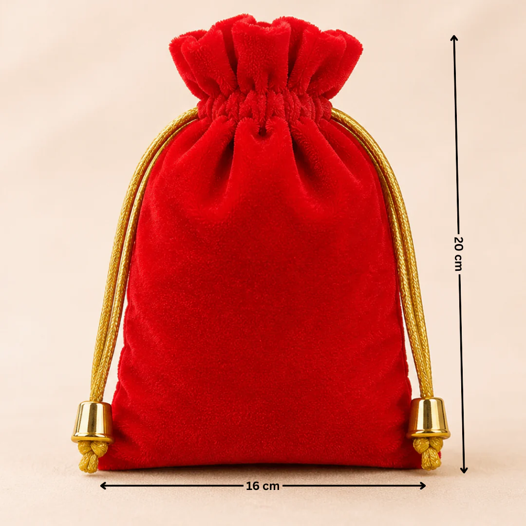 Soft Velvet Potli Bags | Velvet Drawstring Potli Bag | Luxurious Gift & Storage Pouch | Pack of 10 - Image 7