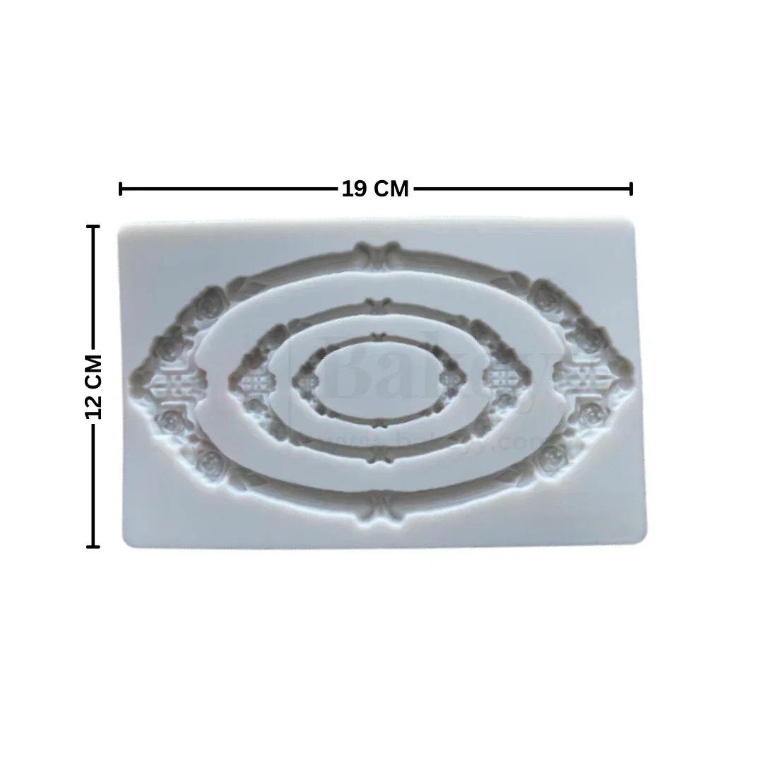 118 | Vintage Frame Silicone Mould - 1 Piece - Image 2