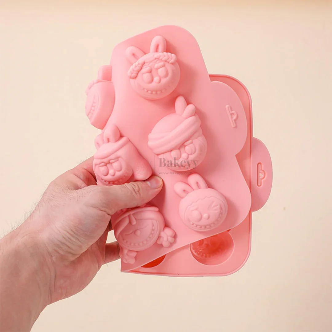 12 Cavity Labubu Character Silicone Chocolate Mould | Pack of 1 - Image 3