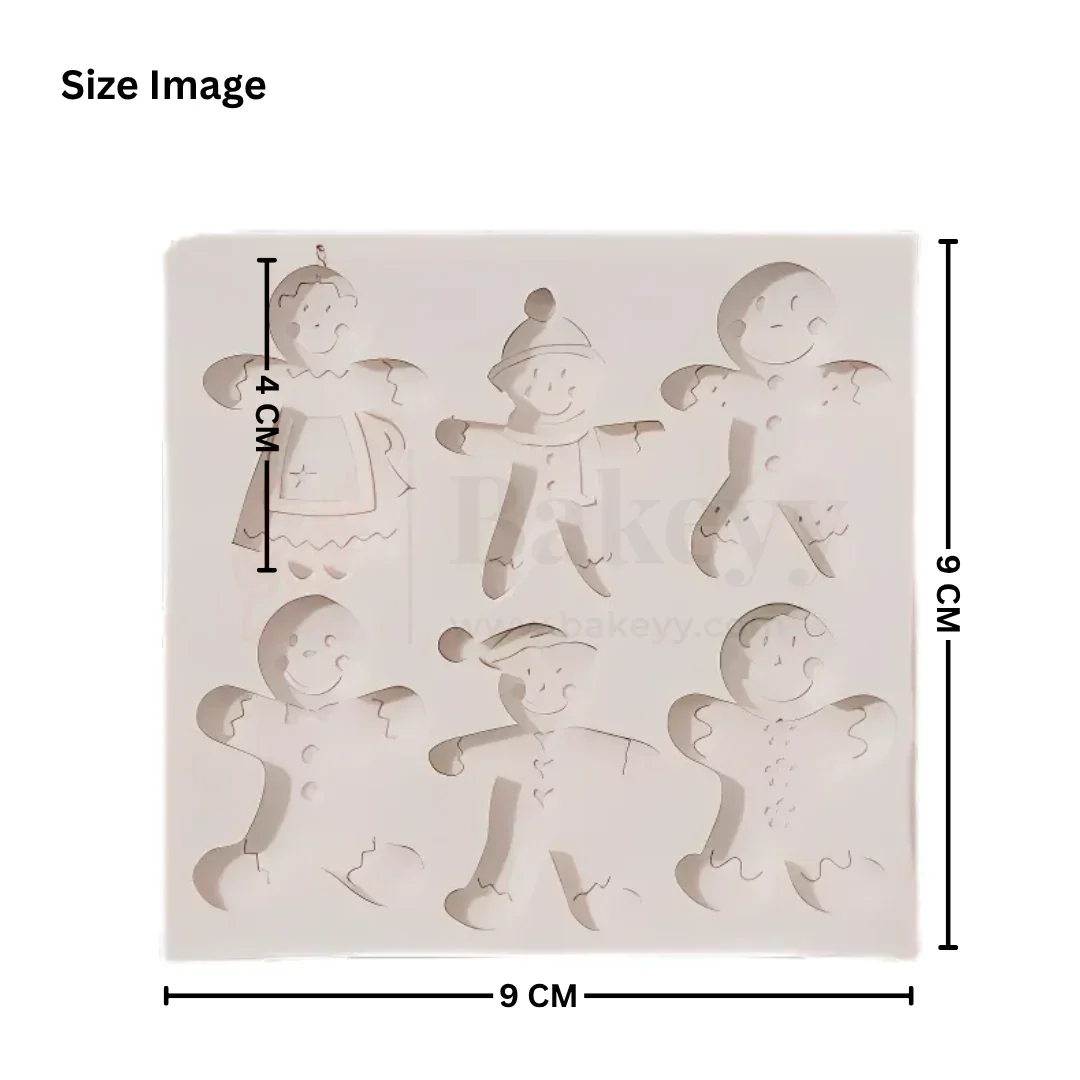 1217 | Christmas Gingerbread Man Silicone Mould - 1 Piece - Image 2
