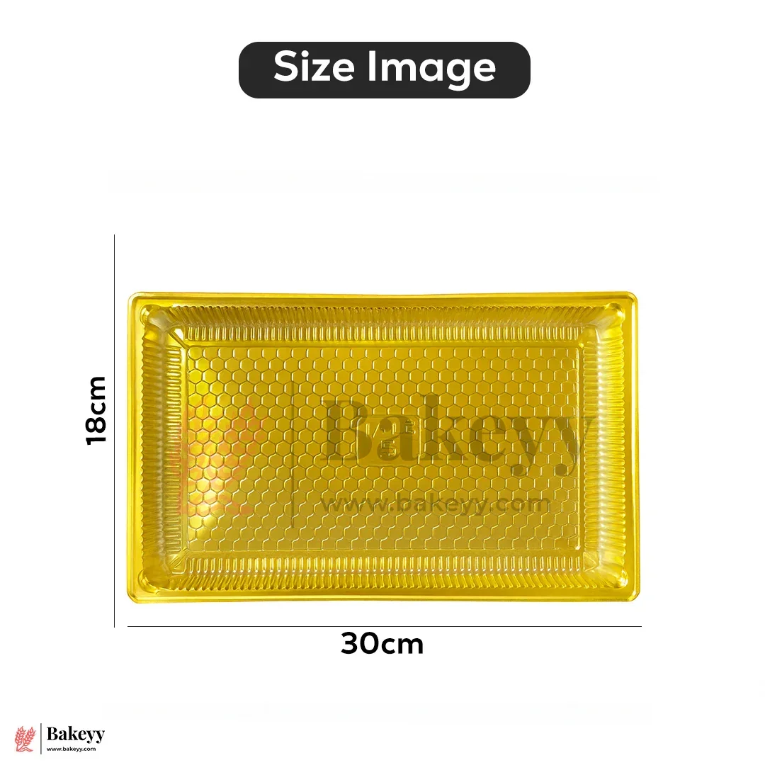 12x7 Inch Elegant Floral Design Chocolate & Sweet Gift Box with Golden Tray | Pack Of 10 - Image 3