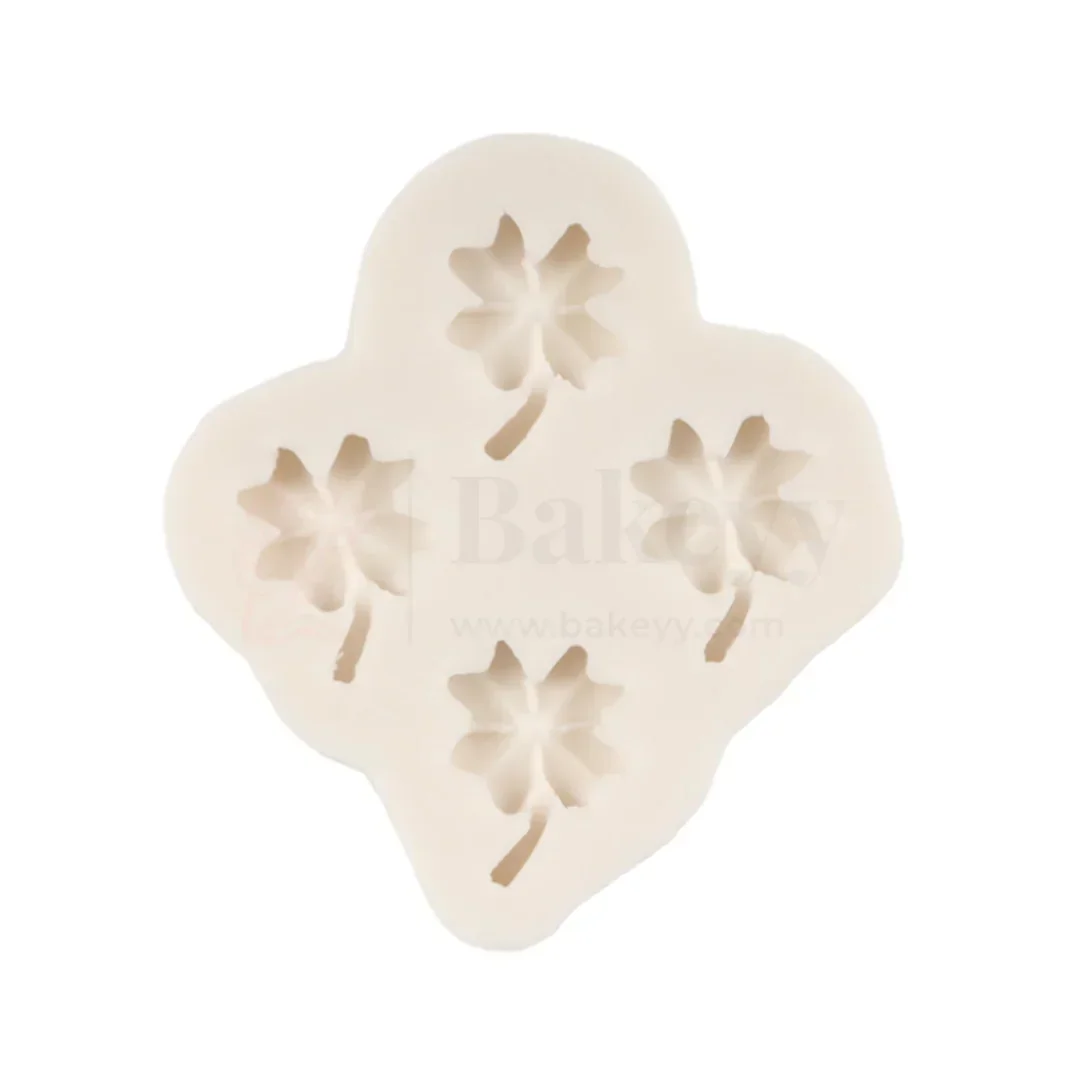 136 - Four Leaf Clover Silicone Fondant Mould - 1 Piece