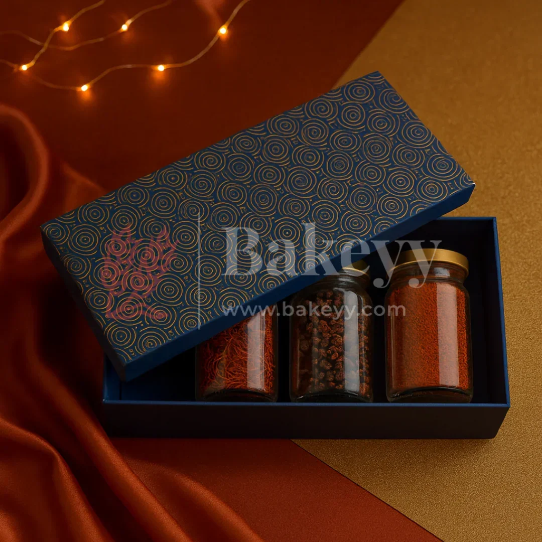 13x6x4 Inch | Rigid Rectangle Shaped Gift Box | Hamper Box | Royal blue | 1 Piece - Image 5
