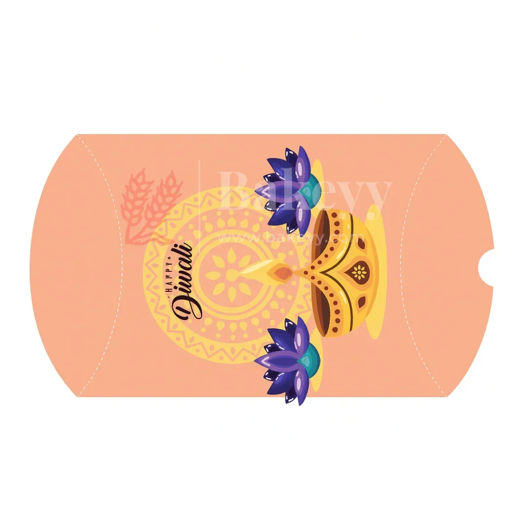 14x11 cm | Premium Diwali Pillow chocolate box | Pack of 10 - Image 5