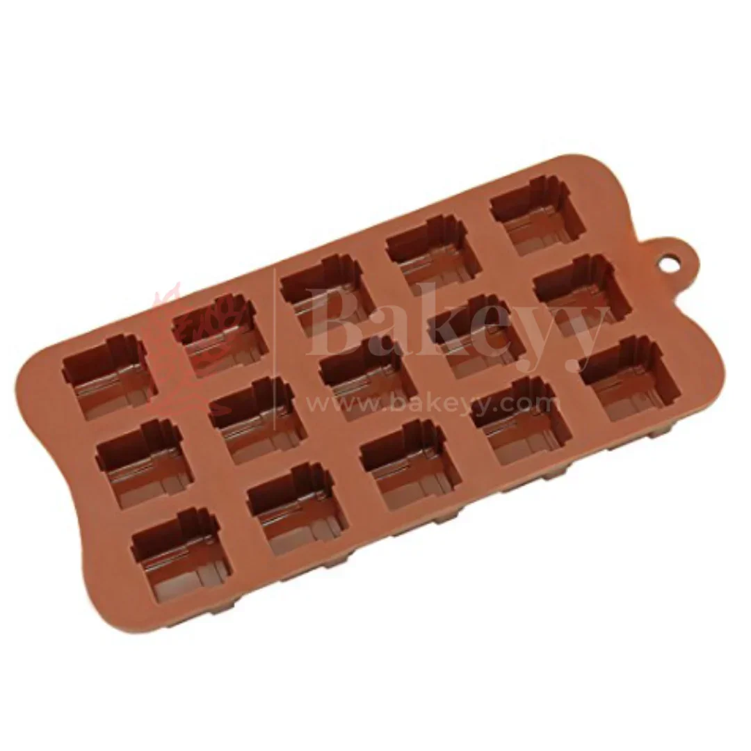15-Cavity | Gift Box Silicone Chocolate Mold | Non-Stick Baking & Candy Making Tray | 1 Piece - Image 2