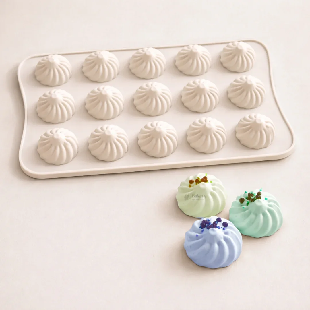 15 Cavity | Modak Shape Silicone Chocolate Mould | Pack of 1