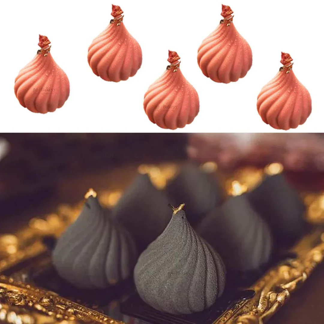 15 Cavity | Modak Shape Silicone Chocolate Mould | Pack of 1 - Image 3