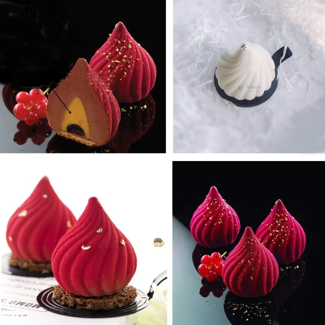 15 Cavity | Modak Shape Silicone Chocolate Mould | Pack of 1 - Image 4