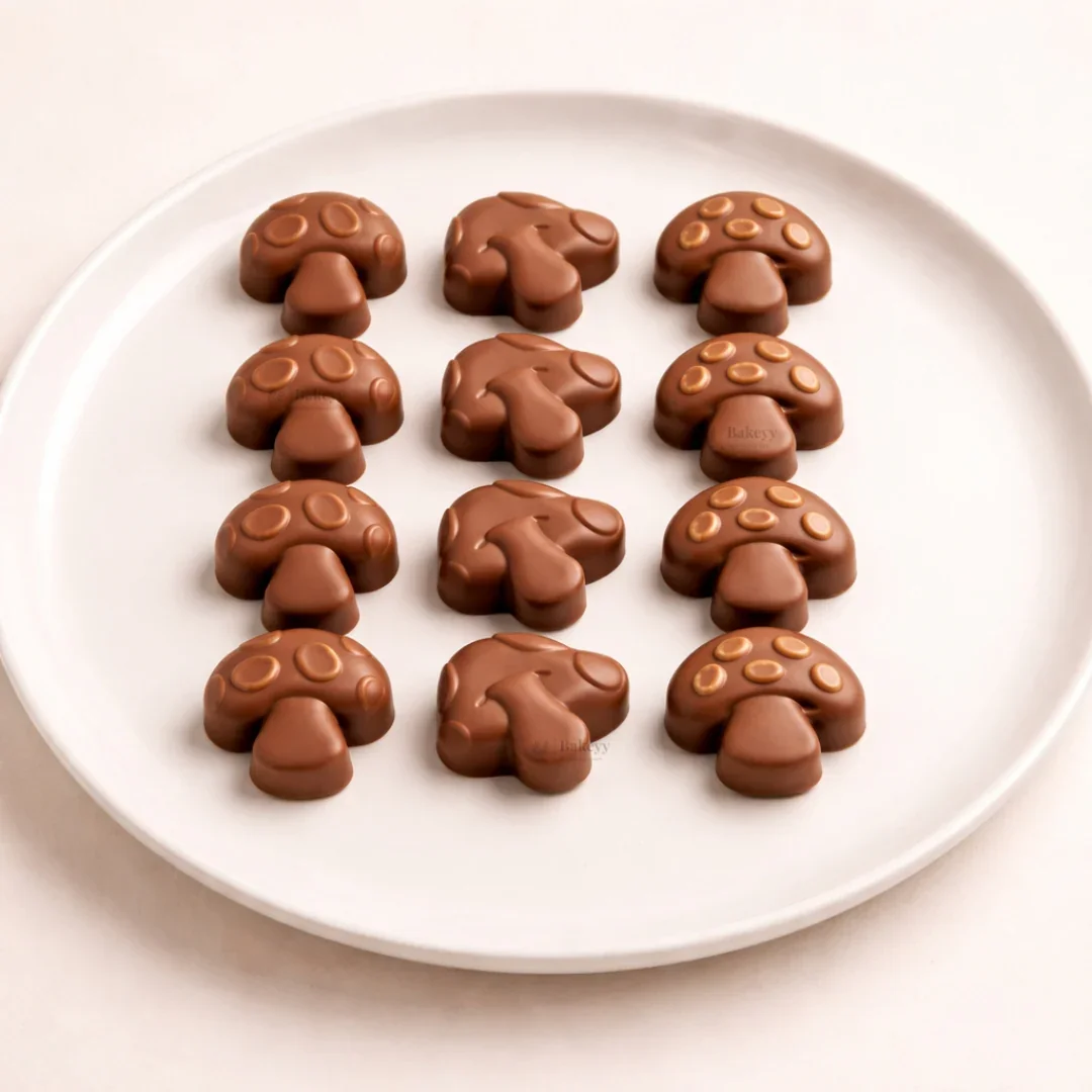 15 Cavity | Mushroom Design Silicone Chocolate Mould | Pack of 1 - Image 3