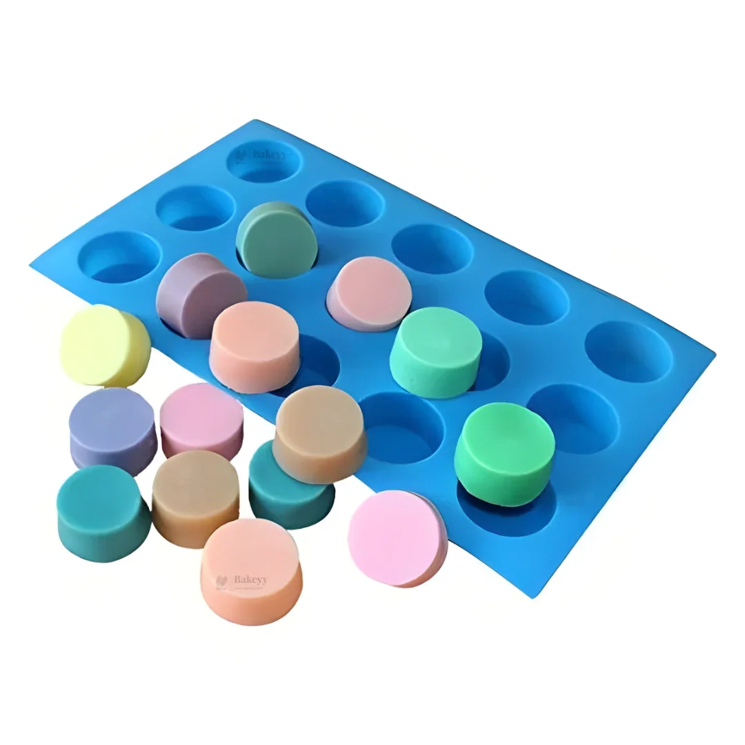 15 Cavity Round Disc Silicone Mould | Mini Dessert & Chocolate Mold | Pack of 1 - Image 6