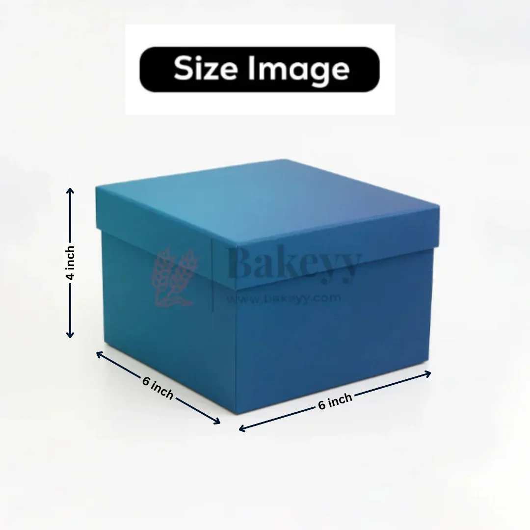 Premium Dual Shade Royal Blue Glitter Finish Rigid Hamper Box | Pack Of 1 - Image 7