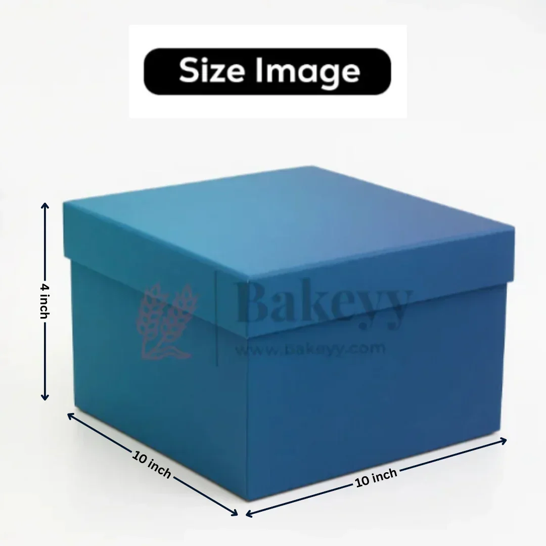 Premium Dual Shade Royal Blue Glitter Finish Rigid Hamper Box | Pack Of 1 - Image 9