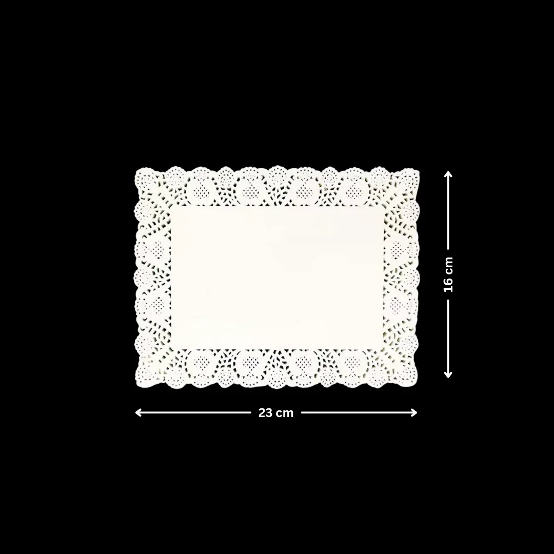 Paper Doilies | Rectangle Decorative Paper Doilies | Cake Liner Table Mats | 100 Pieces - Image 8