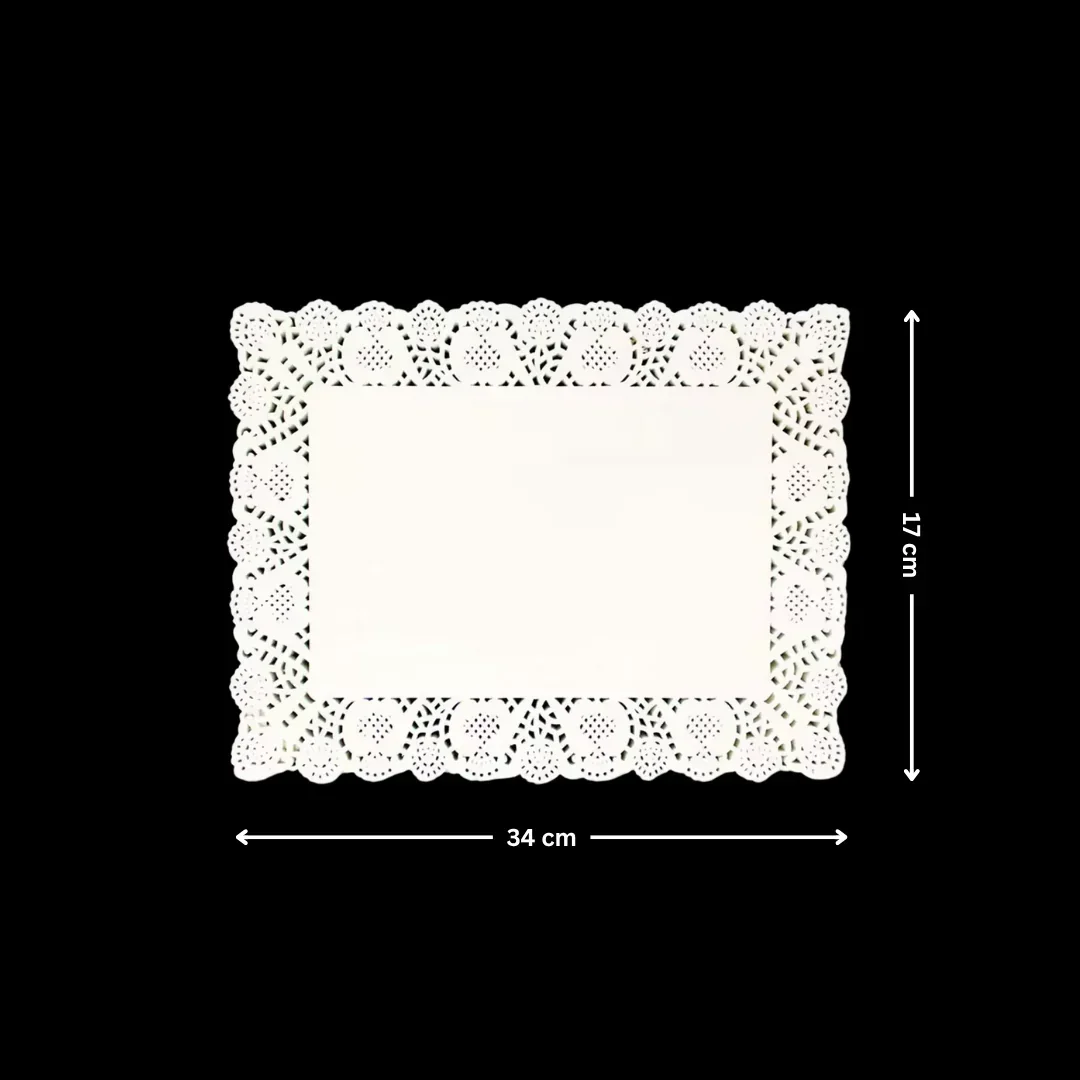 Paper Doilies | Rectangle Decorative Paper Doilies | Cake Liner Table Mats | 100 Pieces - Image 9