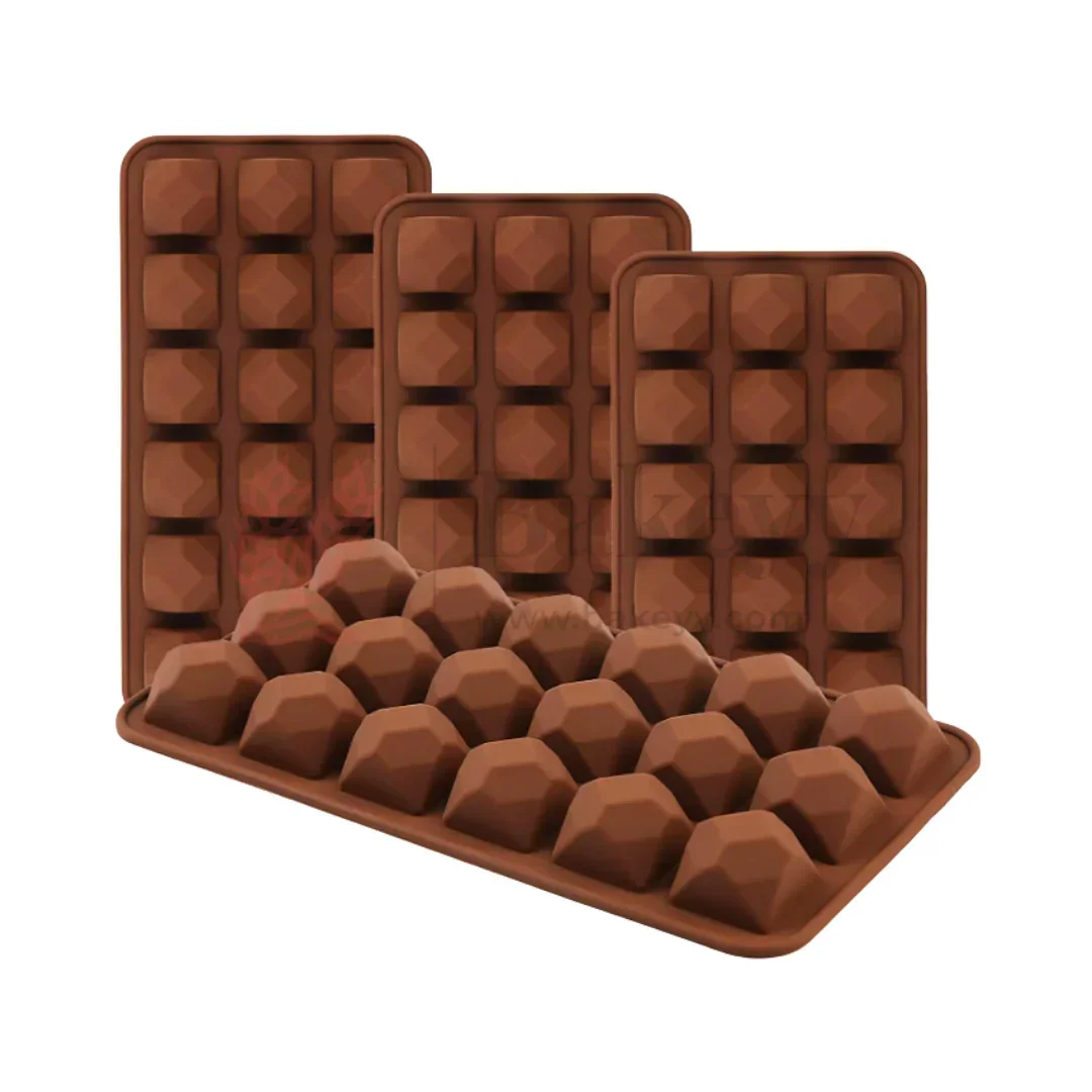 18-Cavity | Gemstone Silicone Chocolate Mould | Non-Stick Jewel Shape for Chocolates, Candies & Crafts | 1 Piece - Image 6