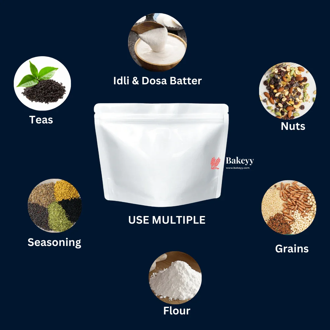 1 kg | 21x27cm | Idly & Dosa Batter Zip Lock Pouch | Standing Pouch | Leakproof & Food-Grade Packaging - Image 3