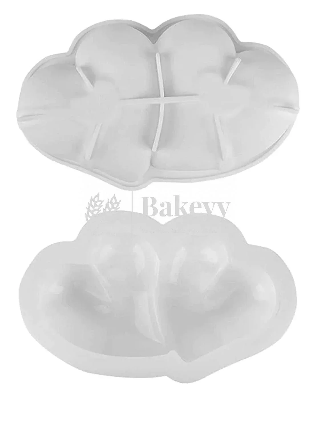 2 Cavity Silicon 3D Diamond Heart Entremet Cake Mould Mousse Mould - Image 3