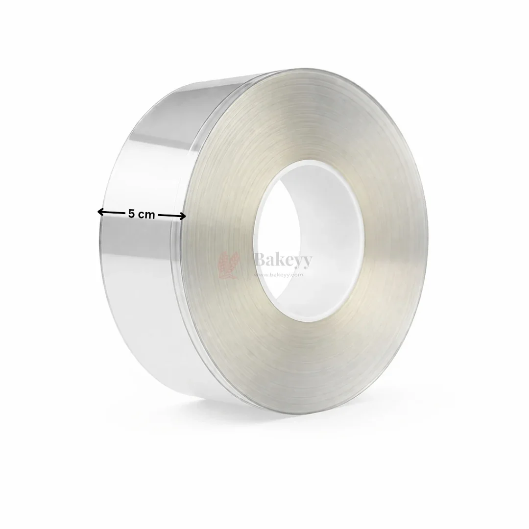 5 cm and 6.5 cm | 2 Sizes | Transparent PVC Pastry Collar Roll | Pack of 1 - Image 3