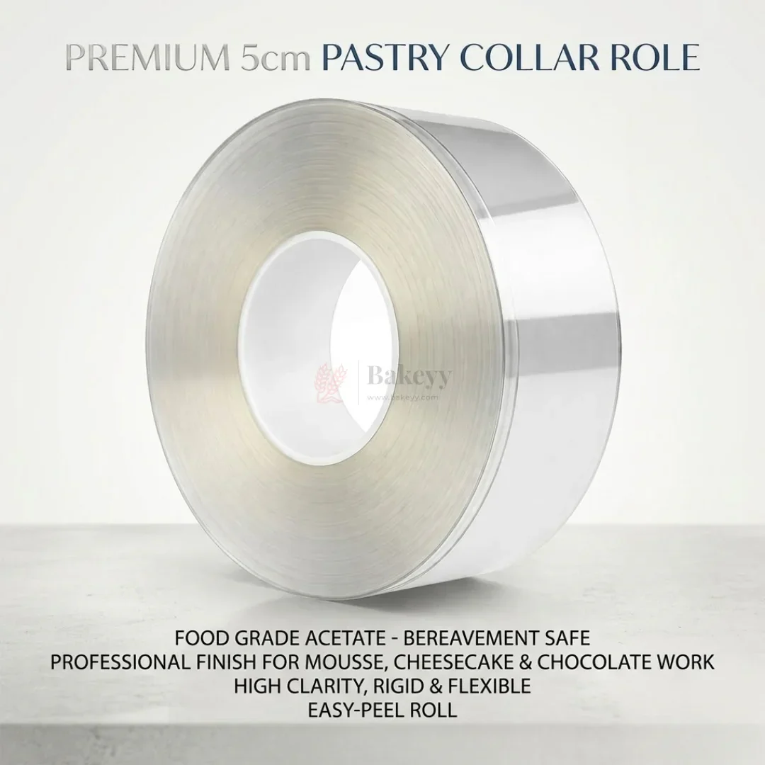 5 cm and 6.5 cm | 2 Sizes | Transparent PVC Pastry Collar Roll | Pack of 1 - Image 5