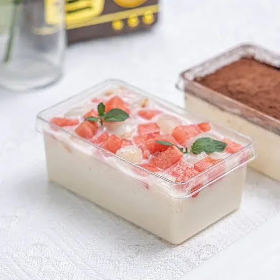 250 ml | Rectangle PET Plastic Dessert Container | Tiramisu Box | Pack of 50 - Image 5