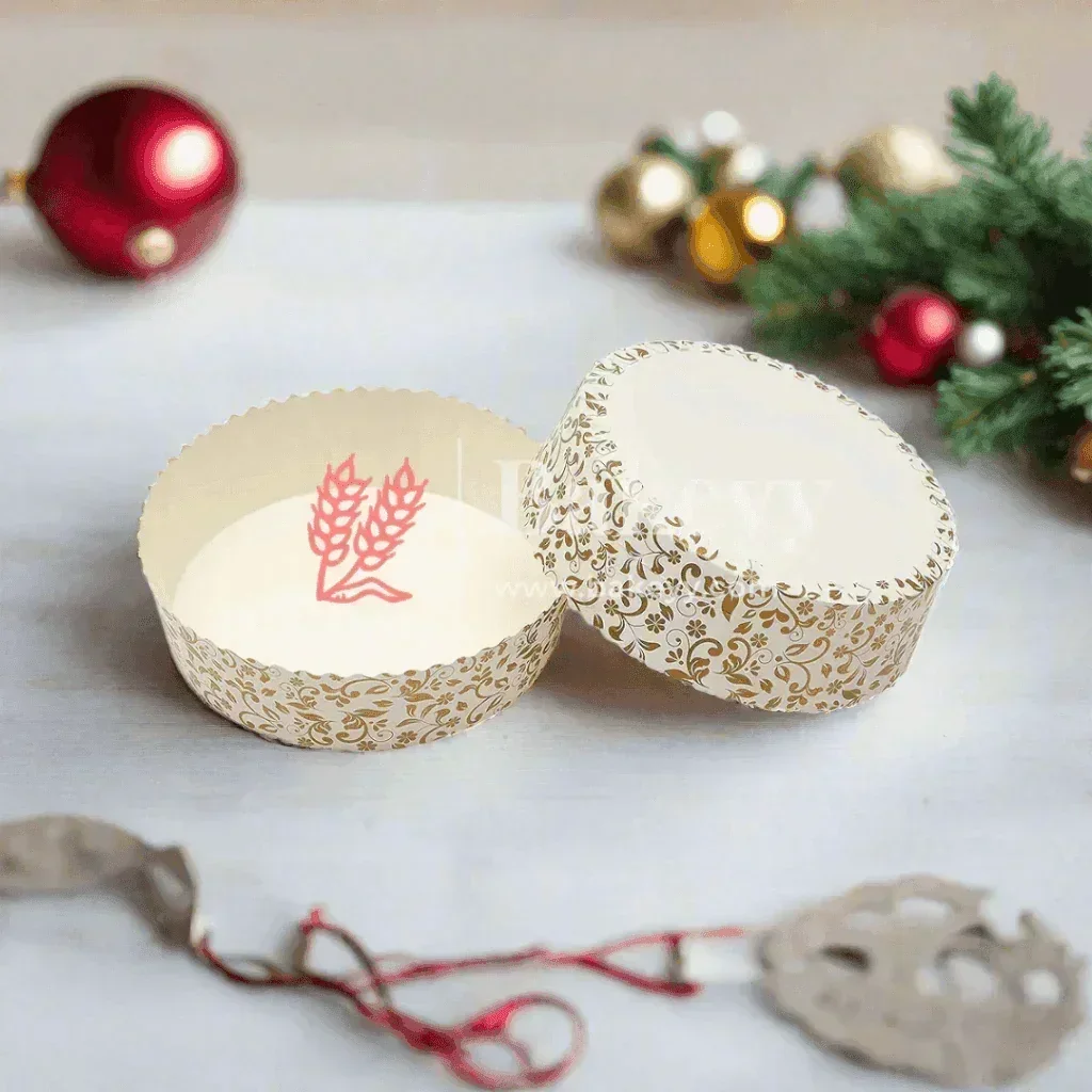 Round Bake and Serve Mould | Pack of 50| Paper Baking Mould | Plum Cake Mould - Image 3