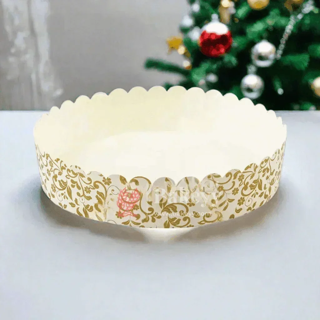 Round Bake and Serve Mould | Pack of 50| Paper Baking Mould | Plum Cake Mould - Image 4