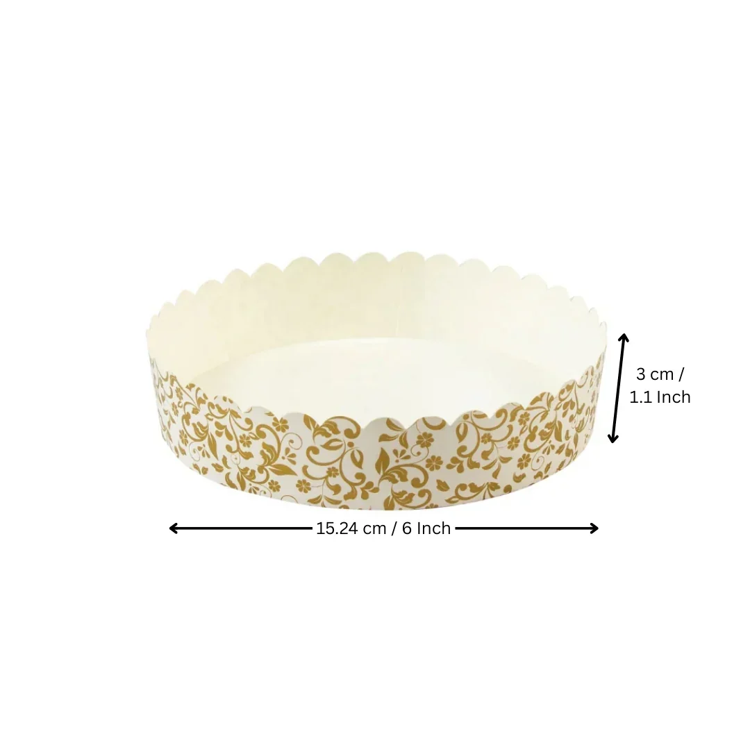 Round Bake and Serve Mould | Pack of 50| Paper Baking Mould | Plum Cake Mould - Image 6