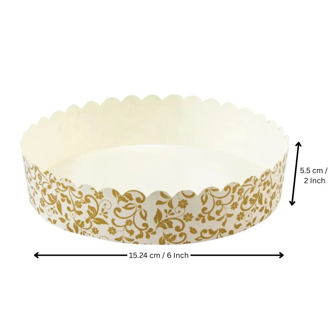 Round Bake and Serve Mould | Pack of 50| Paper Baking Mould | Plum Cake Mould - Image 7