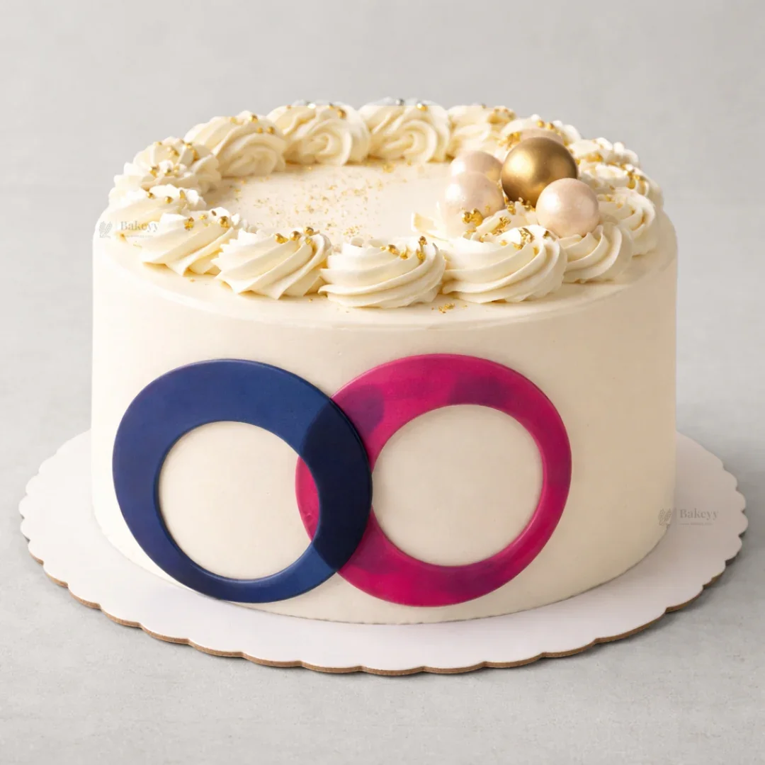 3 cavity Round Silicone Mould | Orbit Trio Ring Shape | Minimal Cavity Design for Desserts & Baking | Pack of 1 - Image 3