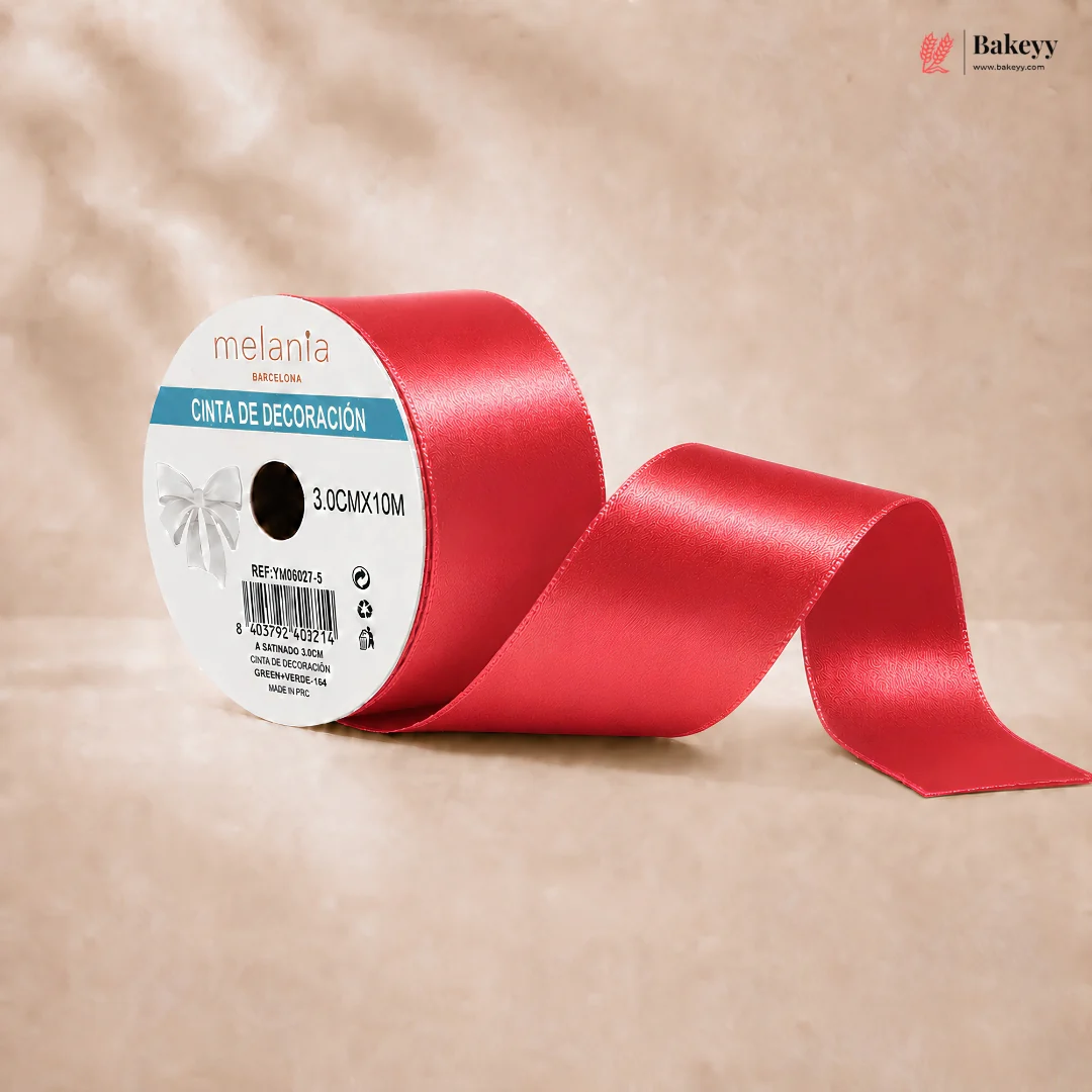 3 cm x 10 M Satin Finish Curling Ribbon Roll | Decoration Ribbon Roll | Pack of 12 - Image 5