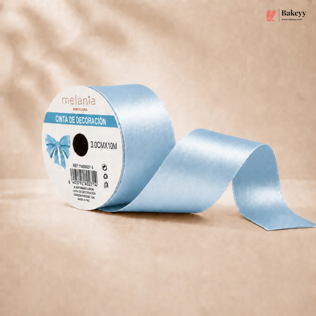 3 cm x 10 M Satin Finish Curling Ribbon Roll | Decoration Ribbon Roll | Pack of 12 - Image 9
